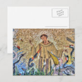Francis van Assisi Mosaic Briefkaart (Voorkant / Achterkant)