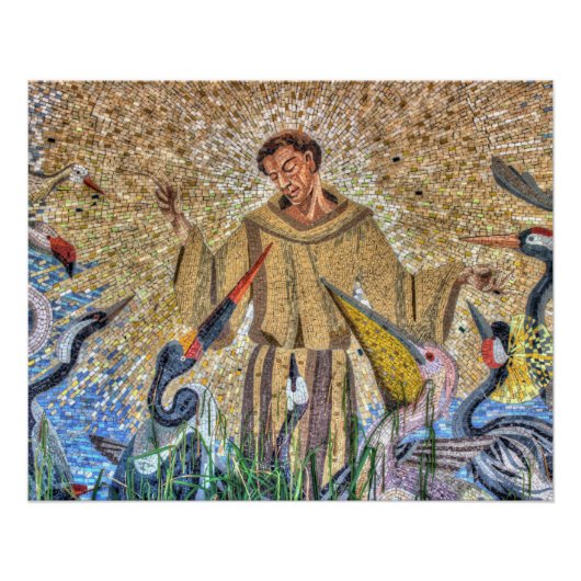 Francis van Assisi Mosaic Perfect Poster (Voorkant)