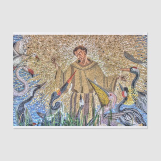 Francis van Assisi Mosaic Tissuepapier (Voorkant)