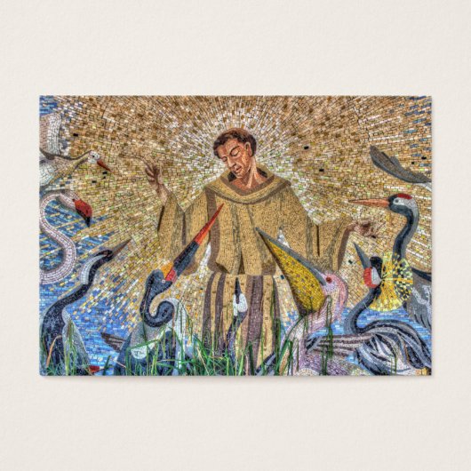 Francis van Assisi Mosaic Visitekaartjes (Voorkant)