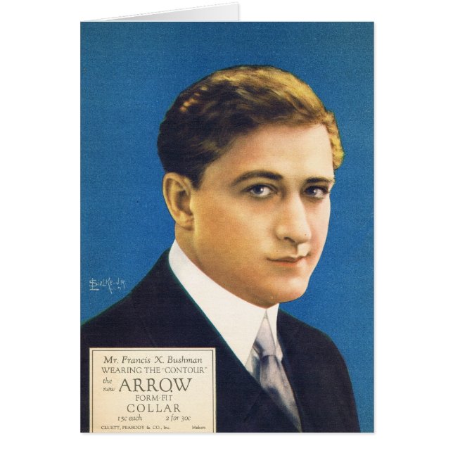 Francis X Bushman shirt advertentie (Voorkant)