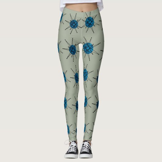 Franciscan Atomic Starburst uit het midden van de  Leggings (Voorkant)