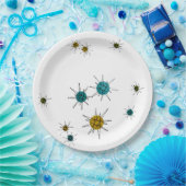 Franciscan Starburst II uit het midden van de eeuw Papieren Bordje (Feest)