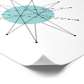 Franciscan Starburst Mid Century Atomair Poster (Hoek)