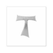 Franciscan Tau Cross Pax et Bonum Gold Metallic Zelfinktende Stempel (Design)