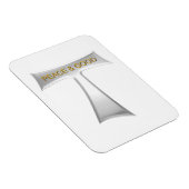 Franciscan Tau Cross Peace and Good Silver & Gold Magneet (Rechterzijde)