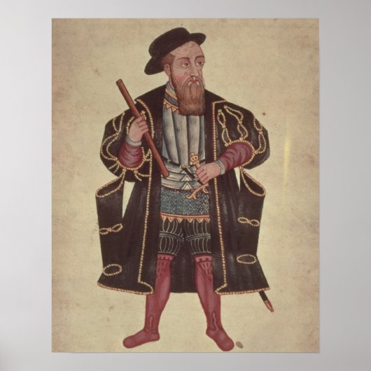 Francisco de Almeida, illustratie Poster (Voorkant)