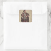 Francisco de Almeida, illustratie Vierkante Sticker (Tas)