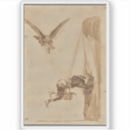 Francisco de Goya - De adelaarsjager Sticker