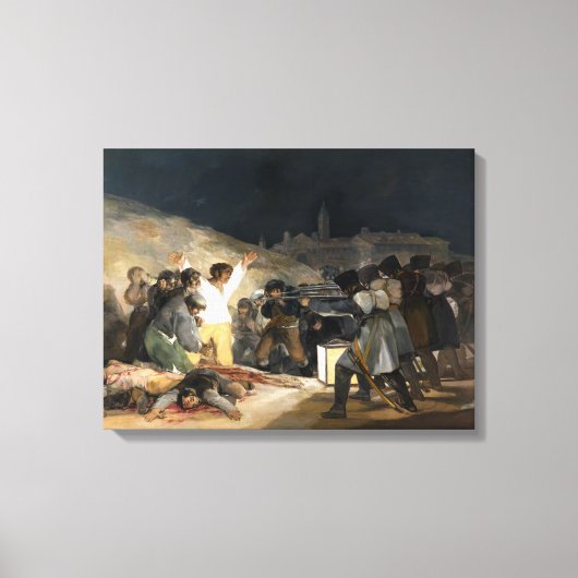 Francisco de Goya De Derde van mei 1808 Canvas Afdruk (Voorkant)