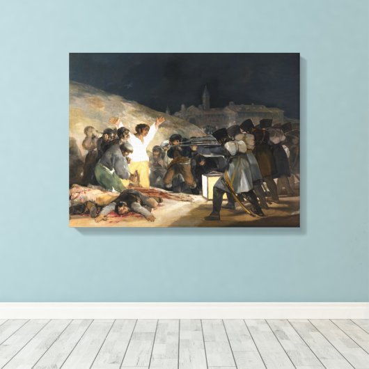 Francisco de Goya De Derde van mei 1808 Canvas Afdruk (Insitu (Houten vloer))