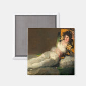 Francisco de Goya de geklede maja Magneet (Voorkant / Achterkant)