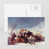 Francisco de Goya - De sneeuwstorm Briefkaart (Voorkant / Achterkant)