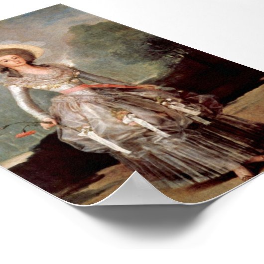 Francisco de Goya - Portret van de Duchess van Alb Poster (Hoek)