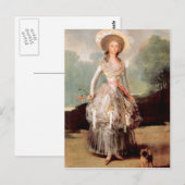 Francisco de Goya - Portret van Marquesa de Pontej Briefkaart (Voorkant / Achterkant)