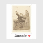 Francisco de Goya - Pygmalion en Galatea Sticker (Vel)