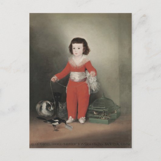 Francisco de Goya Red Boy Manuel Osorio de Zuniga Briefkaart (Voorkant)