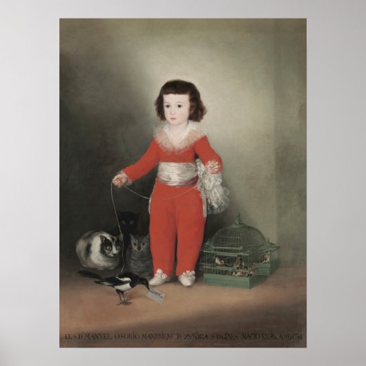 Francisco de Goya Red Boy Manuel Osorio de Zuniga Poster (Voorkant)