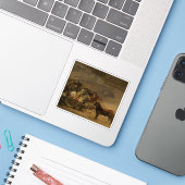 Francisco de Goya - Stierengevecht, Suerte de Vara Sticker (Laptop met iPhone)