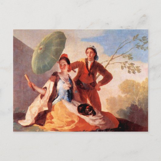 Francisco de Goya - The Umbrellas Briefkaart (Voorkant)