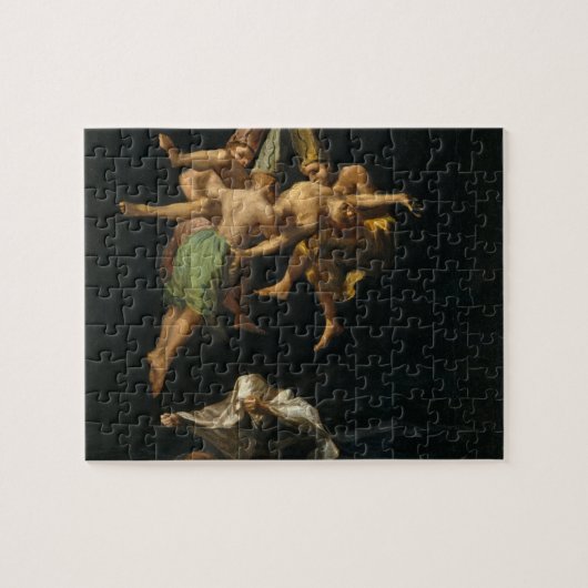 Francisco de Goya Vlucht van heksen 1798 Legpuzzel (Horizontaal)