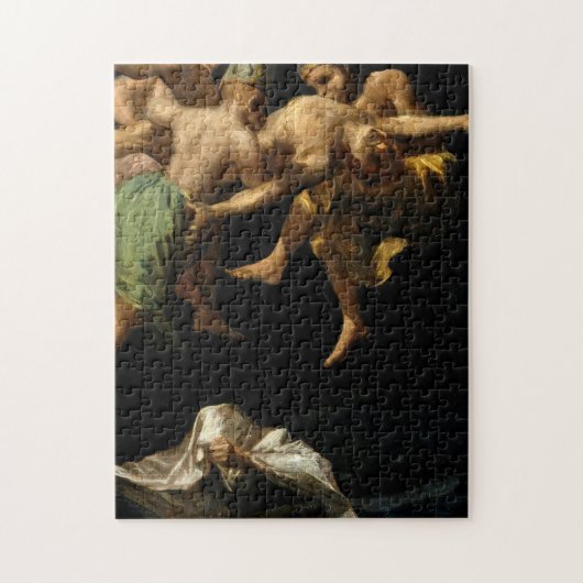 Francisco De Goya - Witches vliegen Legpuzzel (Verticaal)