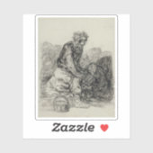 Francisco de Goya - Ze zijn stervende Sticker (Vel)
