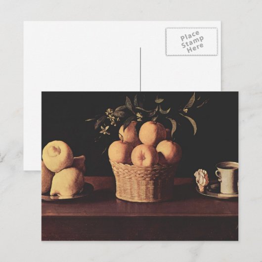 Francisco de Zurbaran- stille levens Briefkaart (Voorkant / Achterkant)