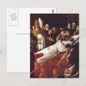 Francisco de Zurbaran-The Death of St. Bonaventura Briefkaart (Voorkant / Achterkant)