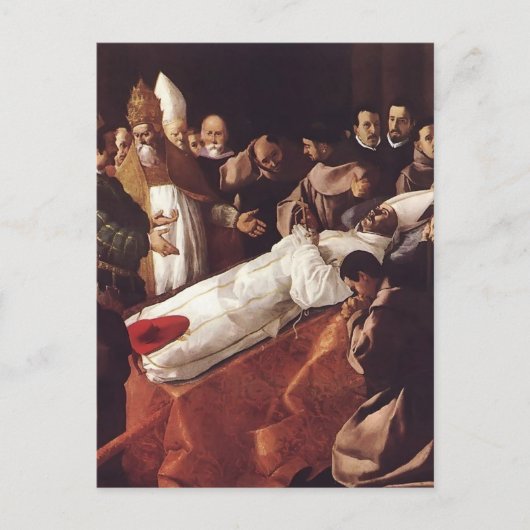 Francisco de Zurbaran-The Death of St. Bonaventura Briefkaart (Voorkant)