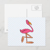 Francisco Flamingo Briefkaart (Voorkant / Achterkant)