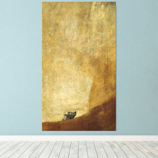 Francisco Goya - De hond Canvas Afdruk (Insitu (Houten vloer))