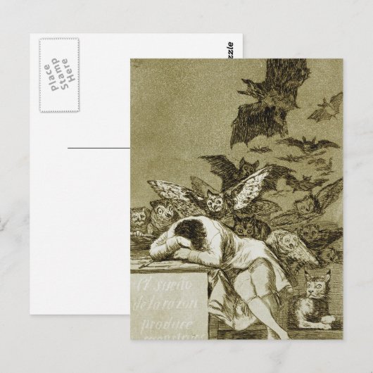 Francisco Goya - De slaap Briefkaart (Voorkant / Achterkant)