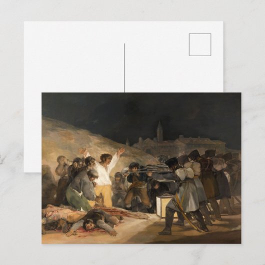 Francisco Goya, Derde mei 1808 Briefkaart (Voorkant / Achterkant)