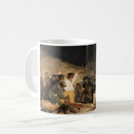 Francisco Goya, Derde mei 1808 Koffiemok (Voorkant links)