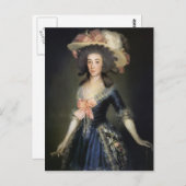 Francisco Goya-Duchess County of Benavente Briefkaart (Voorkant / Achterkant)