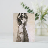 Francisco Goya-Duchess van Alba die haar haar haar Briefkaart (Staand voorkant)