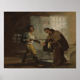 Francisco Goya - Friar Pedro biedt schoenen aan Poster