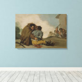 Francisco Goya - Friar Pedro Binds El Maragato Canvas Afdruk (Insitu (Houten vloer))