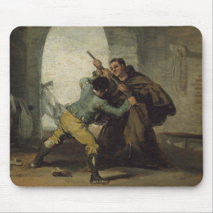 Francisco Goya - Friar Pedro Wreast het Pistool Muismat
