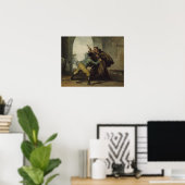 Francisco Goya - Friar Pedro Wreast het Pistool Poster (Thuiskantoor)