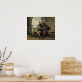 Francisco Goya - Friar Pedro Wreast het Pistool Poster (Keuken)
