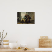 Francisco Goya - Friar Pedro Wreast het Pistool Poster (Keuken)