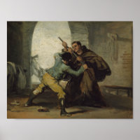 Francisco Goya - Friar Pedro Wreast het Pistool
