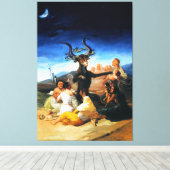 FRANCISCO GOYA - Heksensabbat - 1798 - Canvas Afdruk (Insitu (Houten vloer))