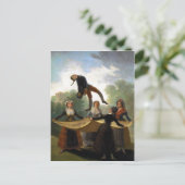 Francisco Goya, Kuka The Straw Manikin 1791-92 Oil Briefkaart (Staand voorkant)