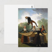 Francisco Goya, Kuka The Straw Manikin 1791-92 Oil Briefkaart (Voorkant / Achterkant)