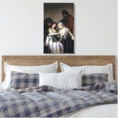 Francisco Goya Majas op een balkon Canvas Afdruk (Insitu (Slaapkamer))
