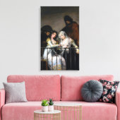 Francisco Goya Majas op een balkon Canvas Afdruk (Insitu (Woonkamer))