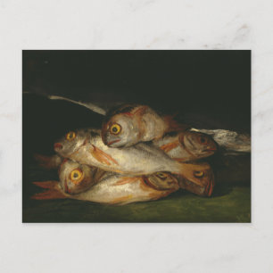 Francisco Goya - Nog steeds leven met Golden Bream Briefkaart